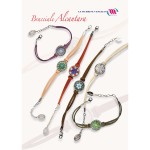 bracciale alcantara con murrina veneziana