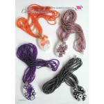 collana con ciondolo grande di murrina veneziana  in varie fantasie