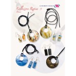 parure ( orecchini+pendente ) in vetro di murano collezione regine 51