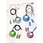 parure ( orecchini + pendente ) in vetro di murano linea s.marco 22