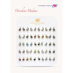 orecchini lobo con perla di murrina e strass