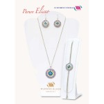 parure orecchini, collana e bracciale di murrina veneziana