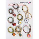 collana con pendente in murrina e laccio arcobaleno
