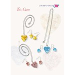 parure orecchini e pendente a  cuore di murrina